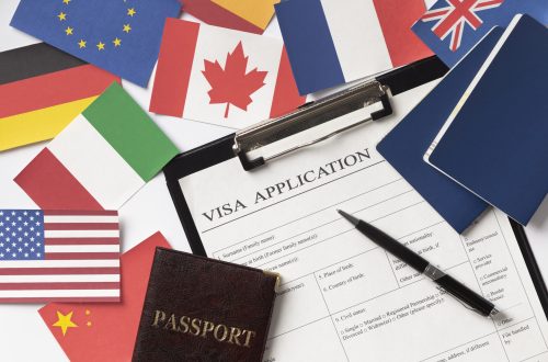 visa-application-composition-with-different-flags